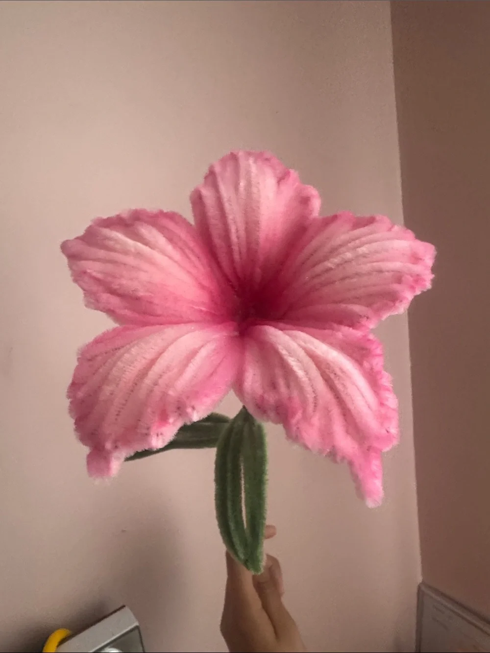Pink Decorative Artificial Flower Stem - Home Accents (Hibiscus)